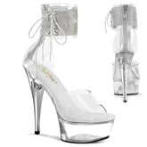 Pleaser Captiva 624Rs Clear Platform Shoes